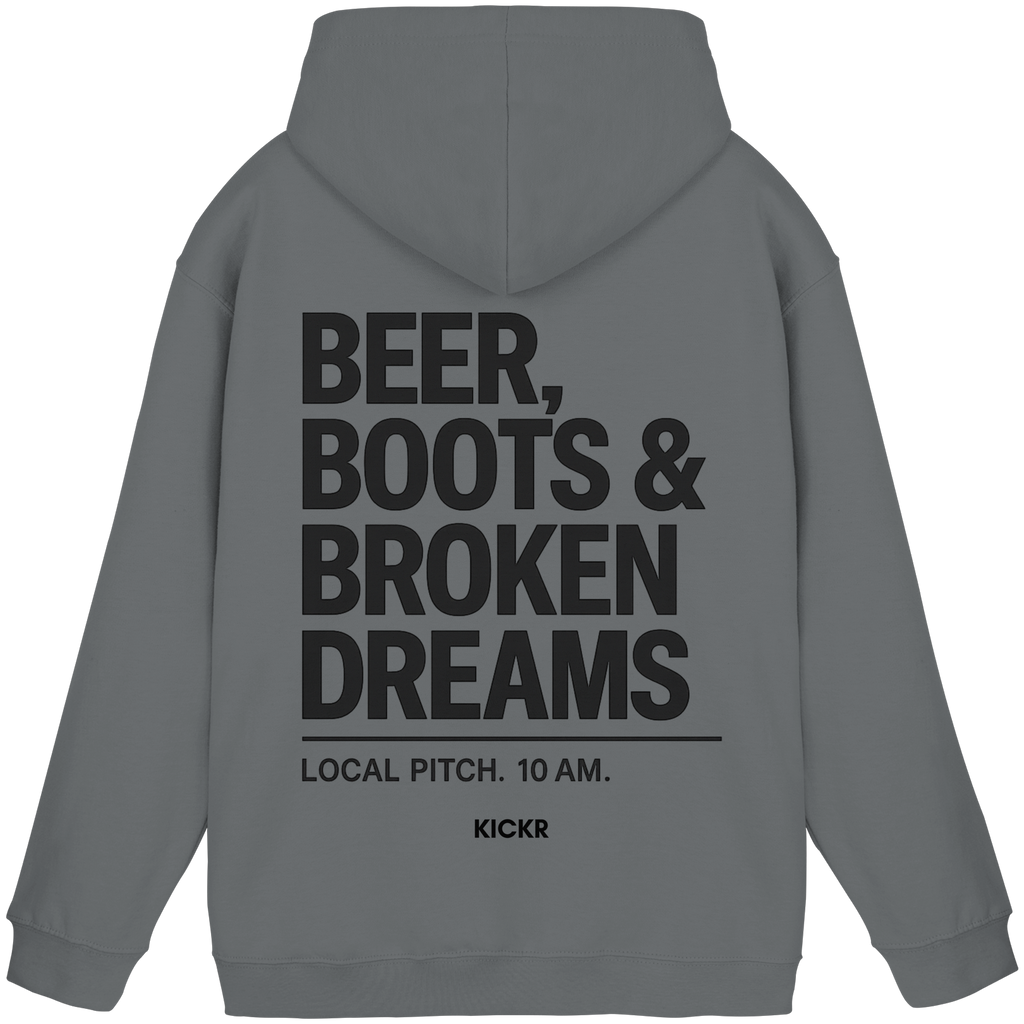 Beer, Boots & Broken Dreams - Basic Unisex Hoodie