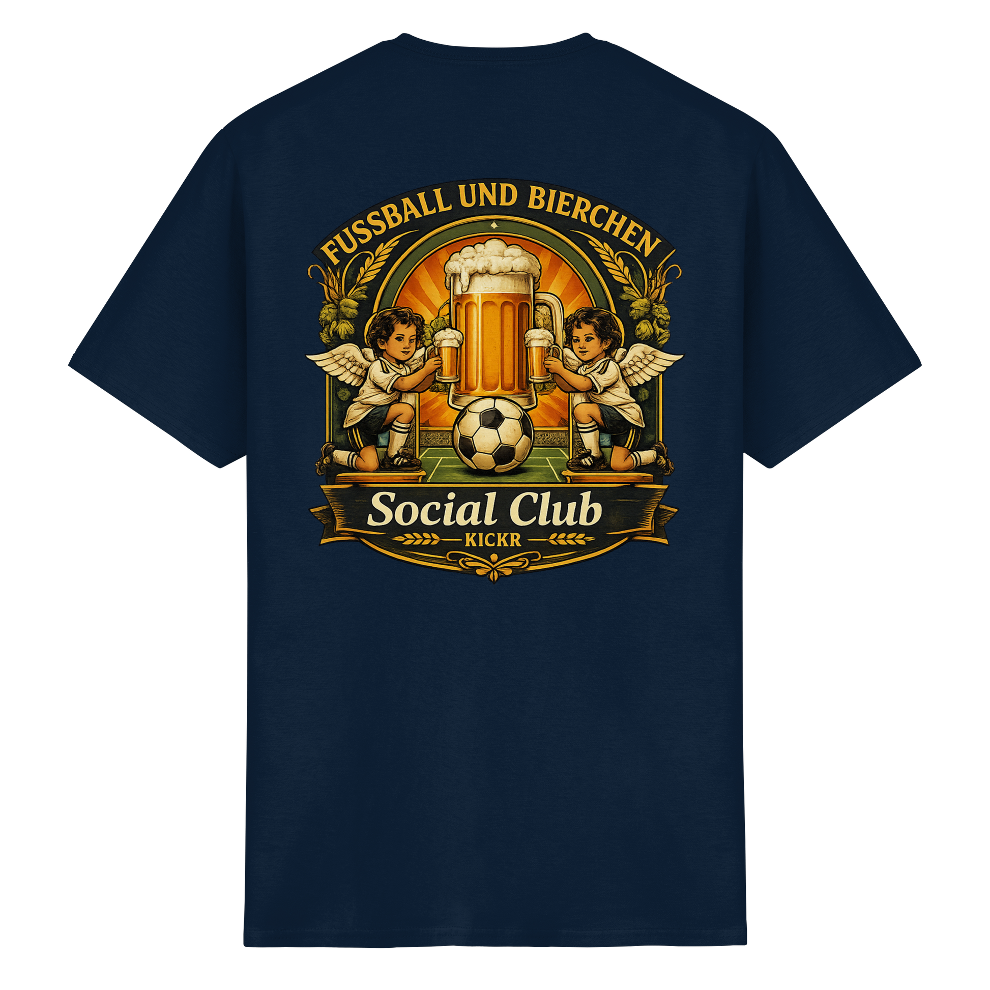 Fussball und Bierchen - T-Shirt