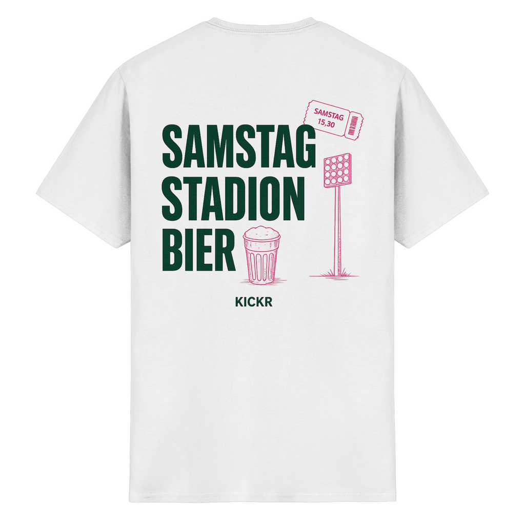 Samstag. Stadion. Bier. - T-Shirt