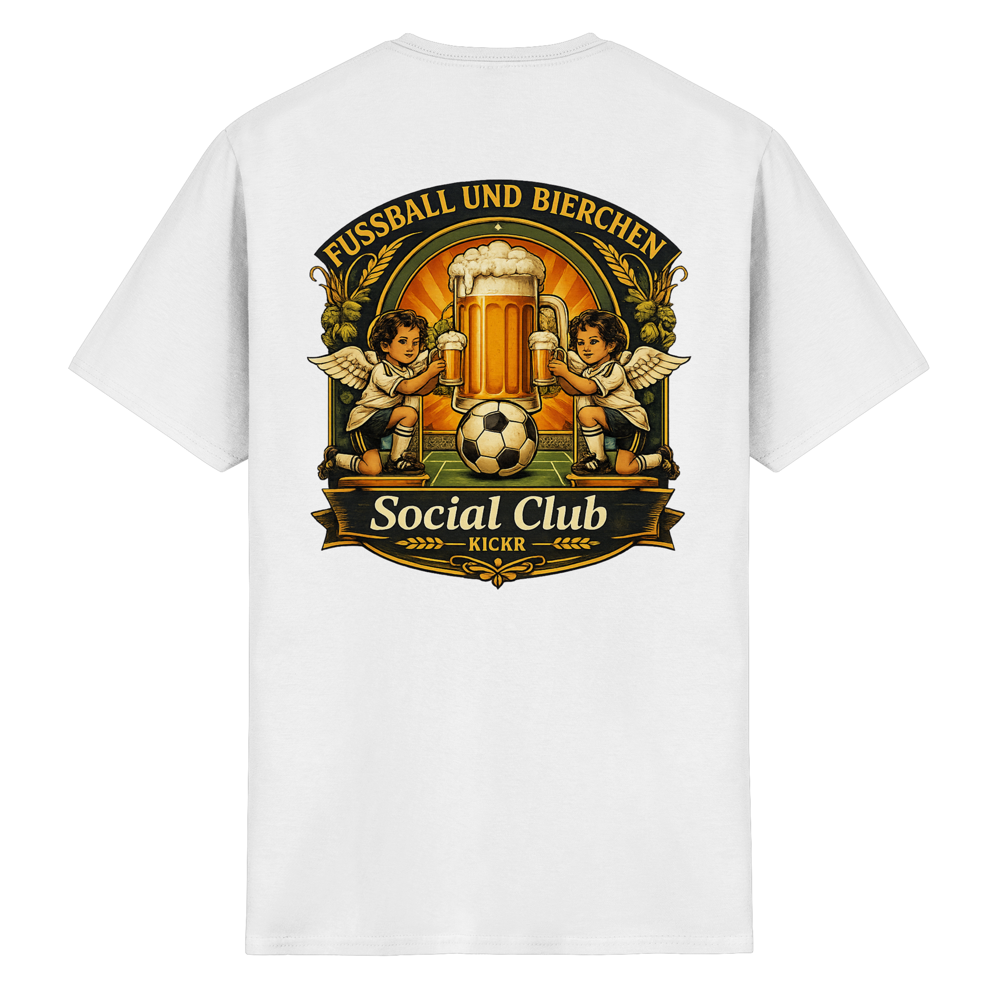 Fussball und Bierchen - T-Shirt